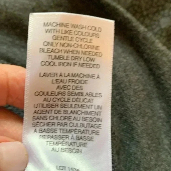 Danskin Gray w Black, Long Sleeve Winter Performance Sweatshirt, stretchy - Picture 6 of 6